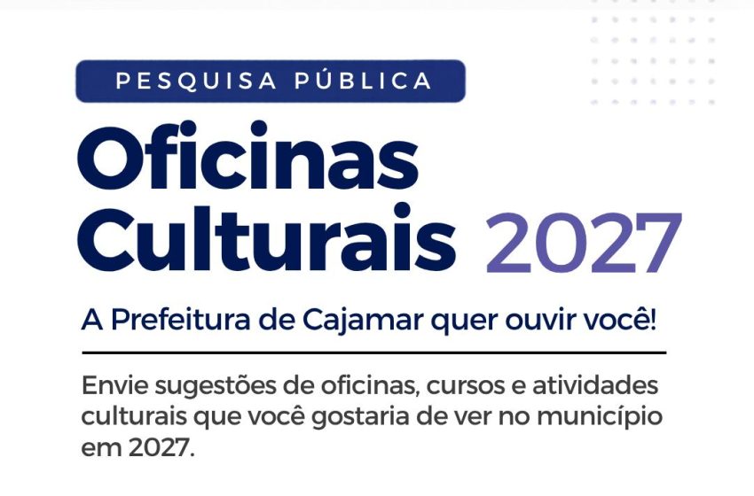  Cajamar abre pesquisa pública para definir oficinas culturais de 2027