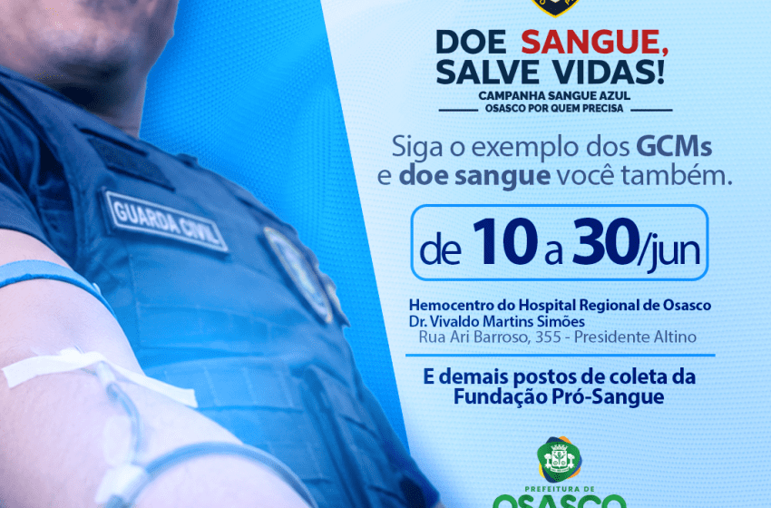  GCM Osasco promove campanha de doação de sangue