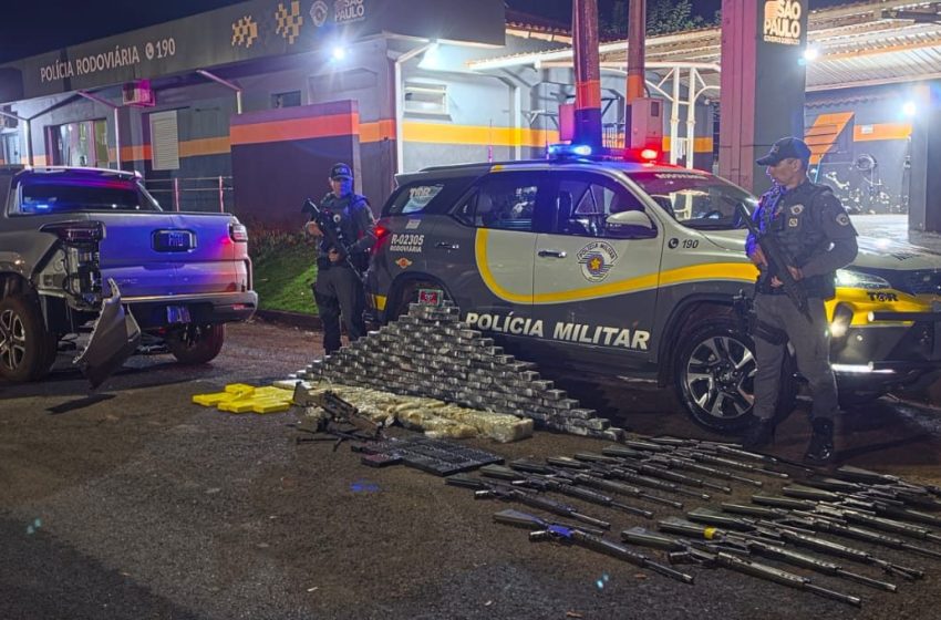  Mega-Apreensão em SP: Polícia Intercepta 18 Fuzis e Grande Carregamento de Drogas Destinados ao Rio de Janeiro