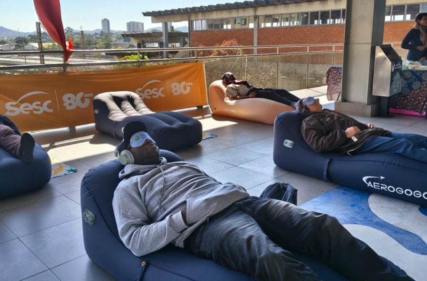  Estação Osasco promove ação de relaxamento aos seus clientes através de meditação e música