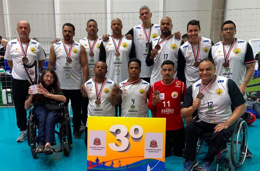  Osasco termina em 3º no vôlei sentado nos Jogos Paralímpicos do Estado