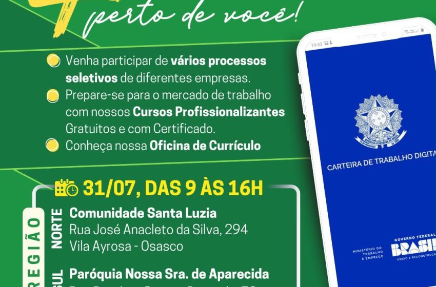  Osasco promove mais uma edição do programa Emprego Mais Perto de Você