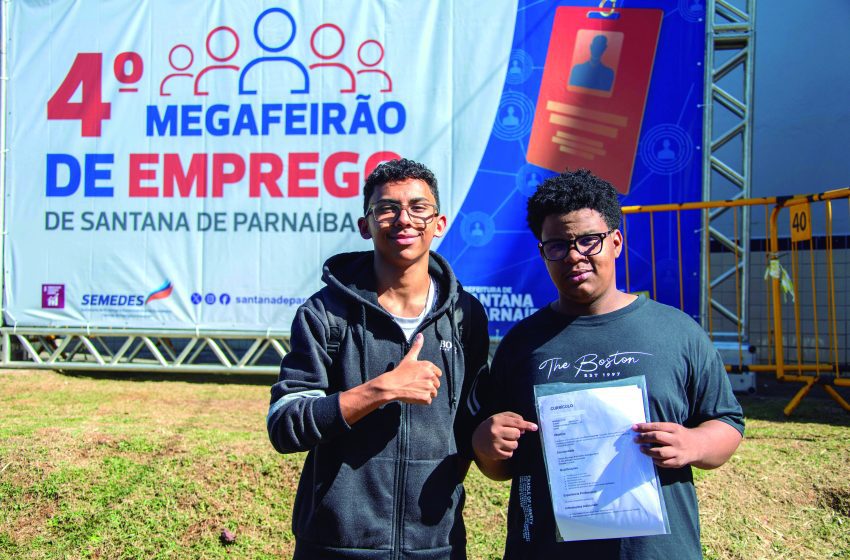 Megafeirão de Emprego realiza mais de 1,7 mil entrevistas em Santana de Parnaíba