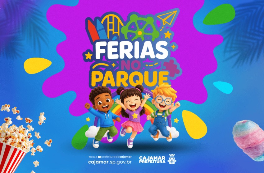  Julho de férias terá programação gratuita com brinquedos e cinema em diversos bairros de Cajamar
