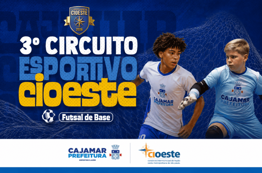  Cajamar recebe abertura do 3º Circuito Esportivo Cioeste de futsal de base