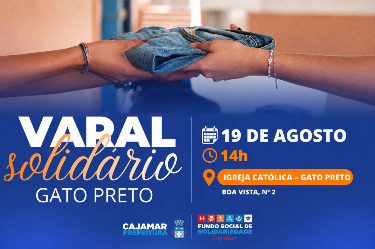  Cajamar promove edição do Varal Solidário no bairro Gato Preto