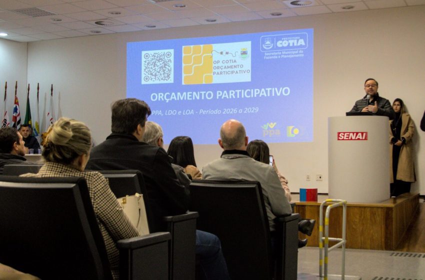  Últimos dias para opinar sobre prioridades do orçamento municipal de Cotia