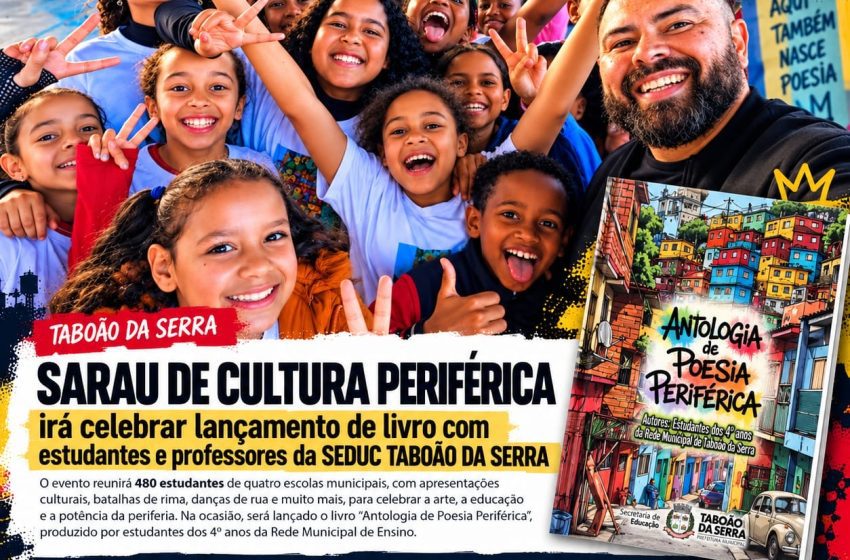  480 estudantes levam a poesia e a cultura periférica ao palco do CEMUR, em Taboão da Serra