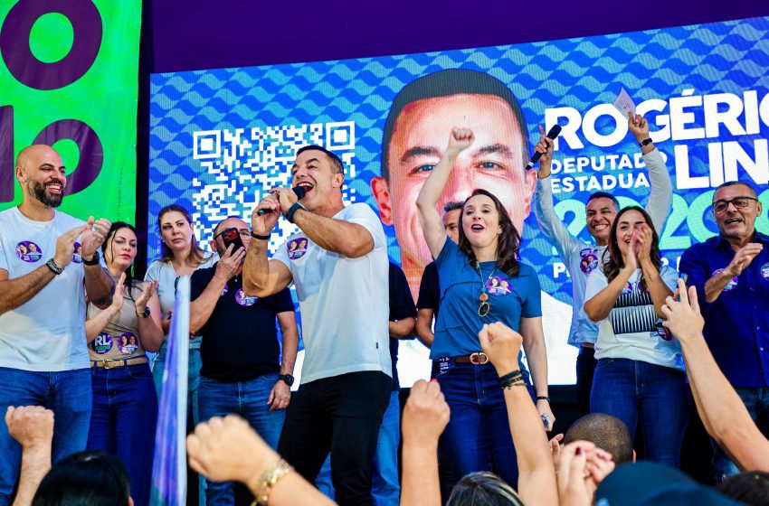  Ao lado de Rogério Lins e Gerson Pessoa, Renata Abreu lança campanha em Osasco 