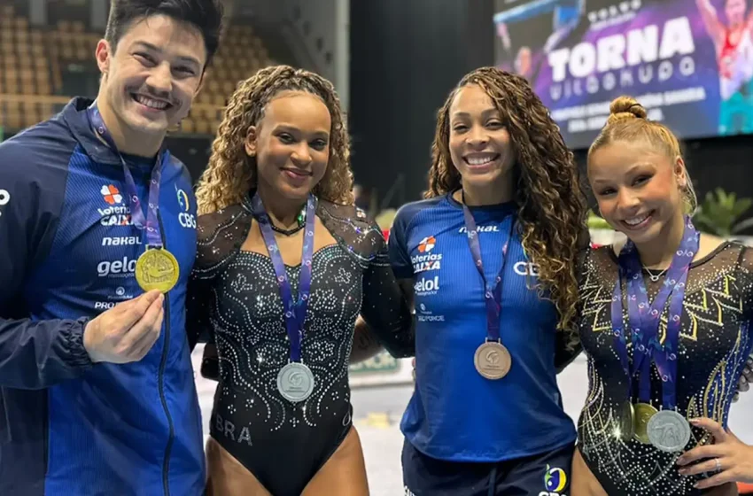  Brasil Faz História na Hungria: Flávia Saraiva e Rebeca Andrade Conquistam Dobradinha Inédita na Trave