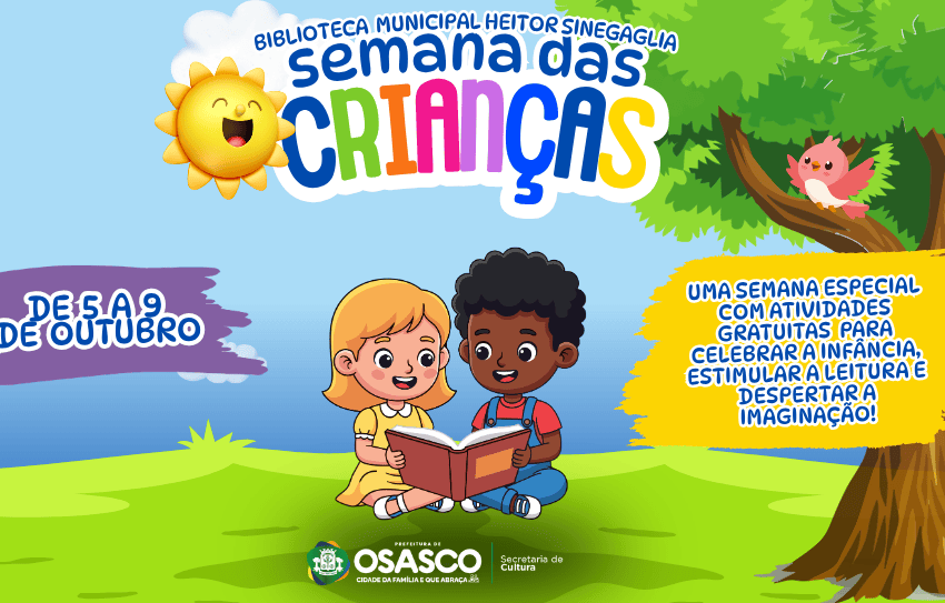  Biblioteca Heitor Sinegaglia promove atividades na semana das crianças em Osasco