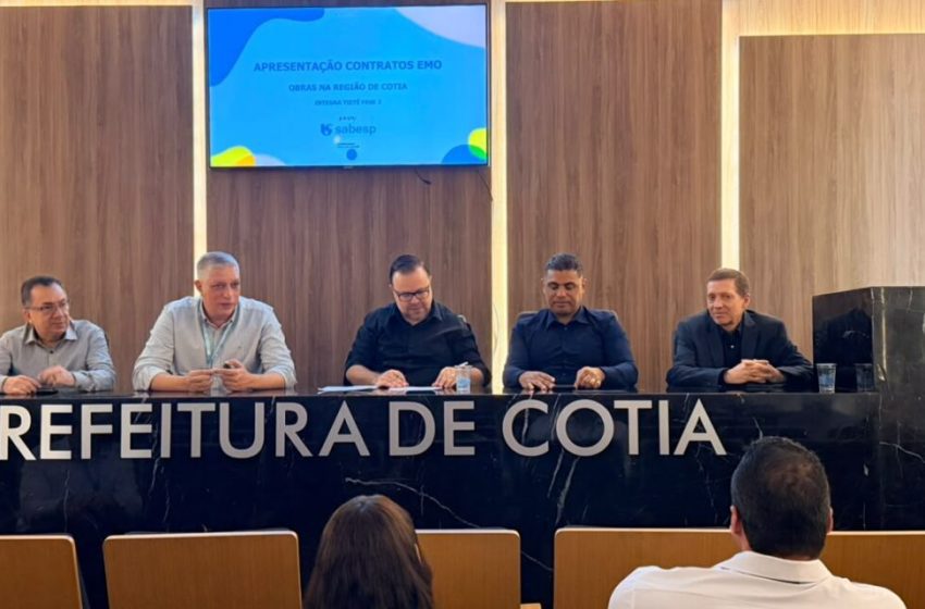  Formiga cobra investimentos e Sabesp apresenta plano de R$ 1 bilhão em saneamento para Cotia
